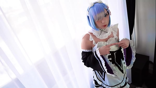 Sexy Maid Rem Sucks and Hard Fucks First Time with Subaru to Cum in Mouth - Cosplay re:Zero