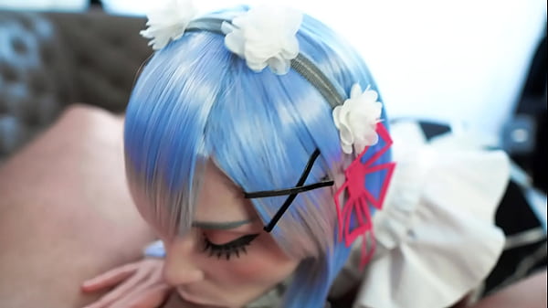 Sexy Maid Rem Sucks and Hard Fucks First Time with Subaru to Cum in Mouth - Cosplay re:Zero