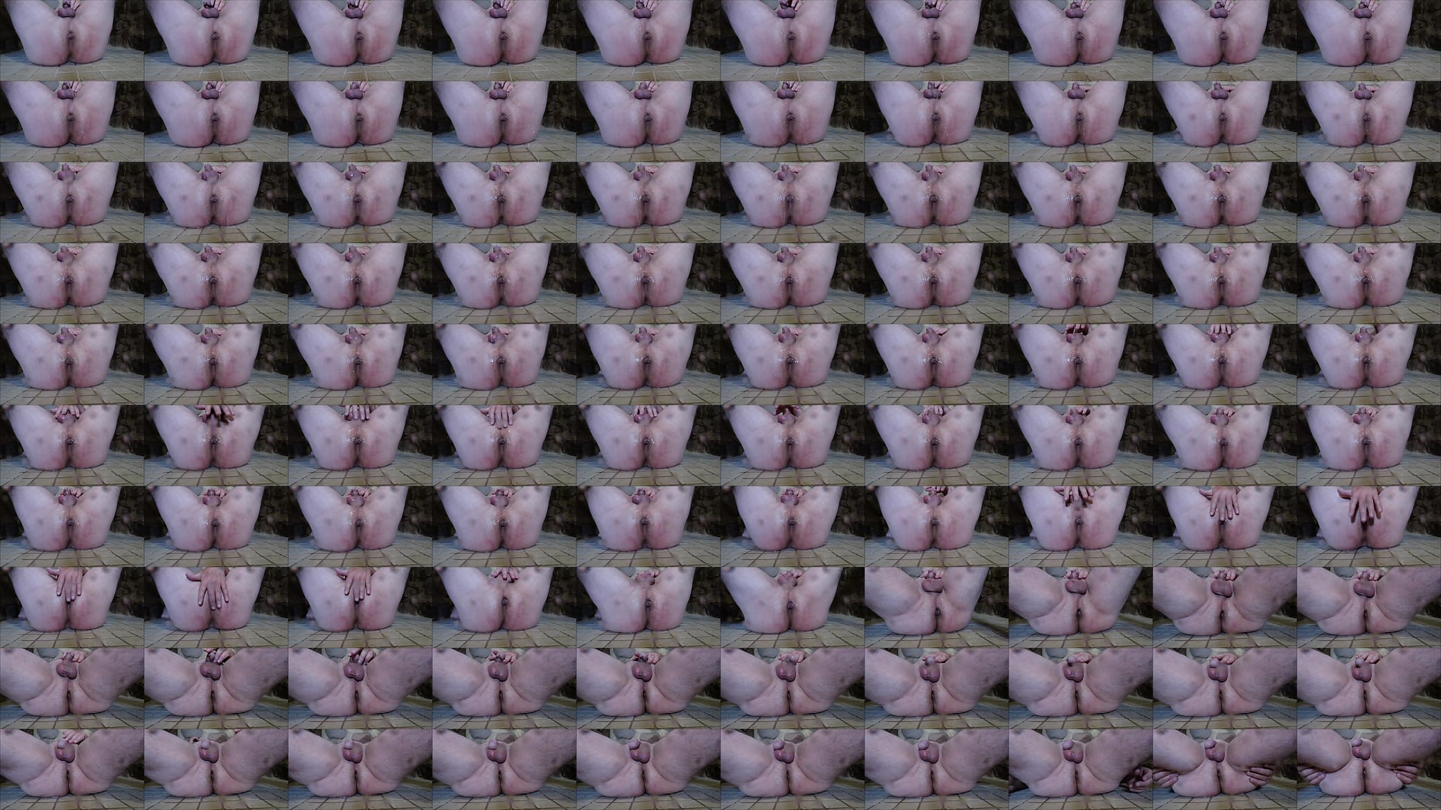 Pissing over my arse in shower 预览图
