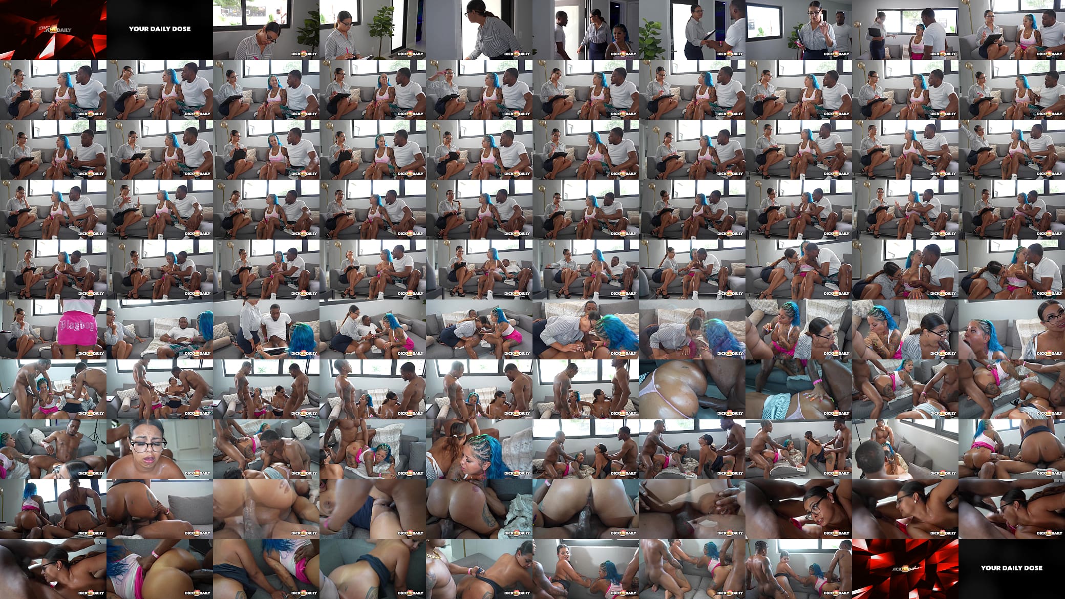 Two Latina Fuck Sluts C Stylex &amp; SpanishBarbiie Get Their Pussies Swap &amp; Destroyed By Two BBCs 预览图
