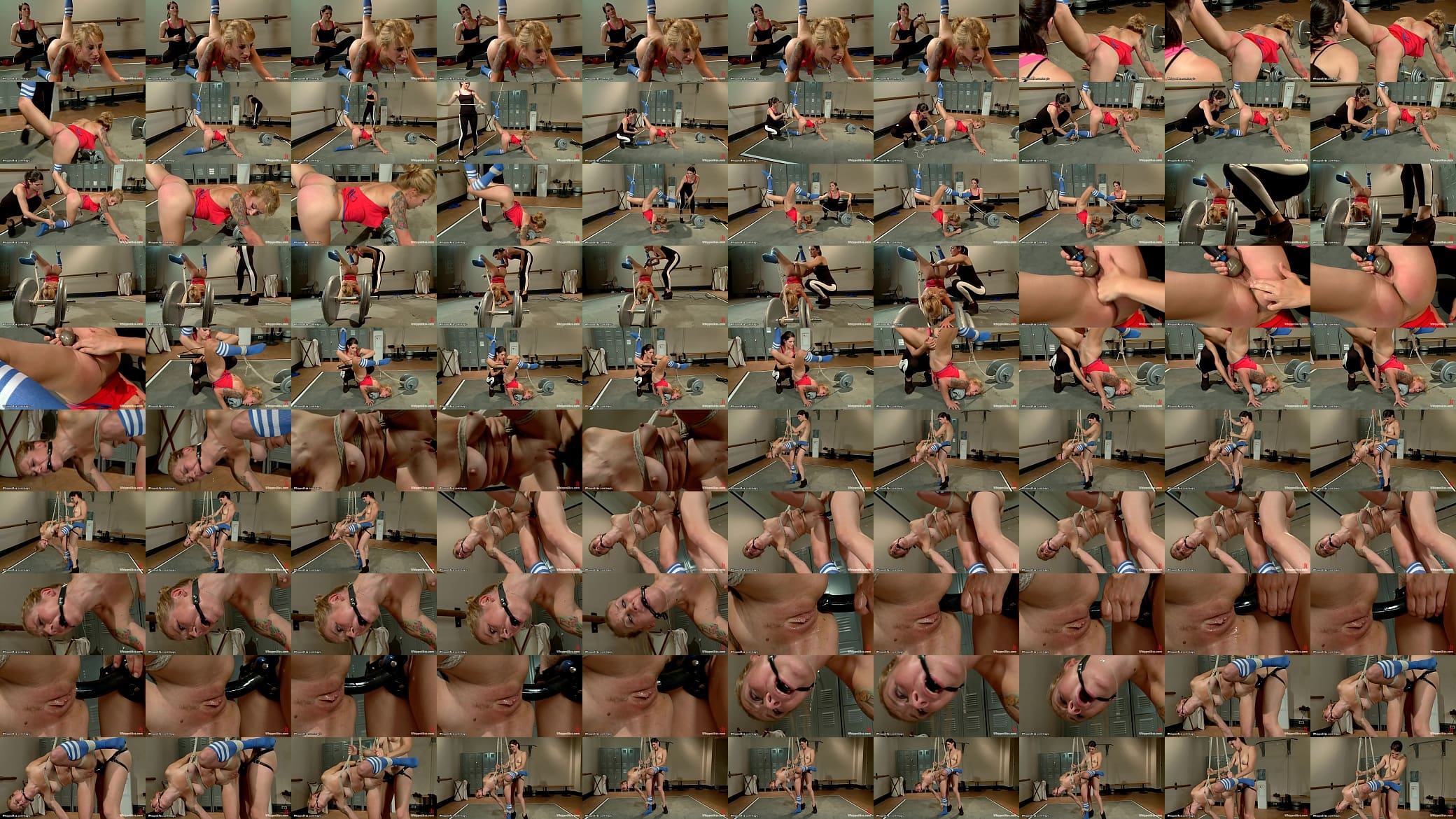 Flexible lesbian whipped and ass fucked 预览图