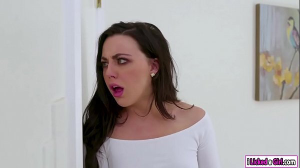 Horny Whitney drags stepmom into her bed