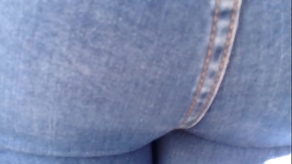 Rich woman with big ass in jeans