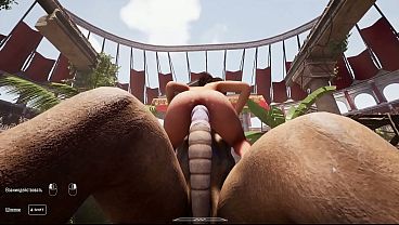 Lara Croft fucks a huge statue before being let into the cave. 3D Hentai Game