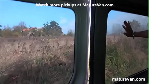 Blonde boy gets a ride in the MatureVan
