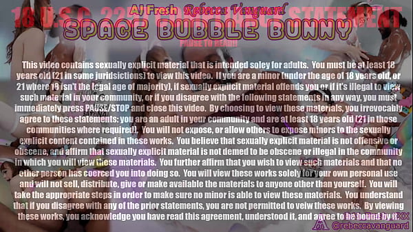 Space Bubble Bunny Rebecca Has fun with Unicorn AJ Fresh