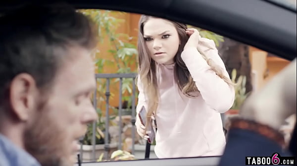 Download Video - Teen tourist Athena Faris in an Airbnb in Germany with a much older guy