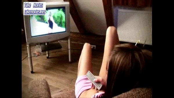 Admirable brunette teen babe masturbating