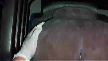 Fucking a thick black girl while her pussy takes all my cum / Me follo a una culona negra y su vagina me absorbe todo el semen