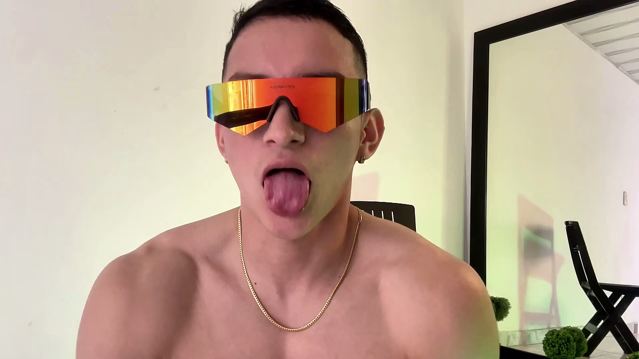 hot boy masturbating his big cock - gay twink - bisexual man - horny male - big moans - thick teen cock - twink boy santiago