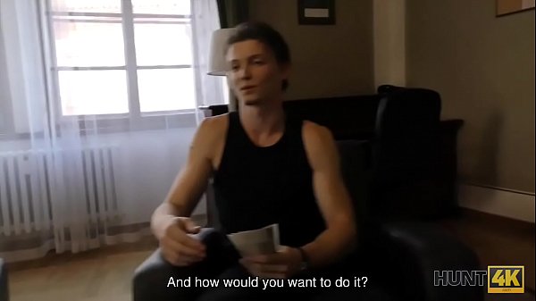 HUNT4K. Poor guy has to watch girlfriend's awesome sex for money