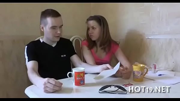 Teen deep throat oral job