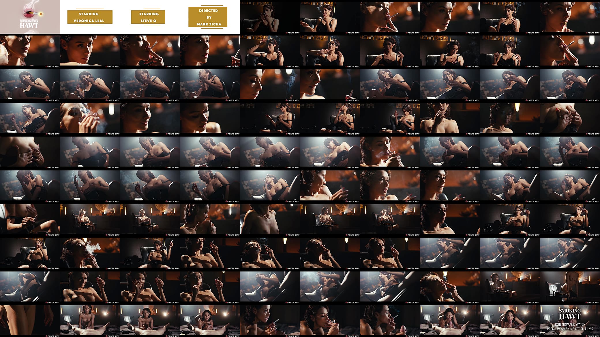 Veronica Leal Smoking Fetish - Sexy Slim Babe Smokes Cigarette and Strokes Cock 预览图