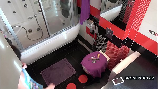 Anna in the bathroom - spy porn cam
