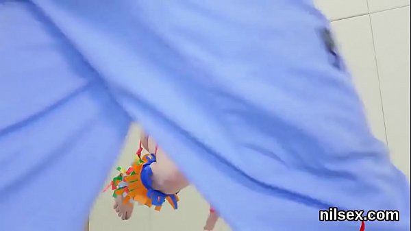 Naughty nympho was taken in anus asylum for uni...