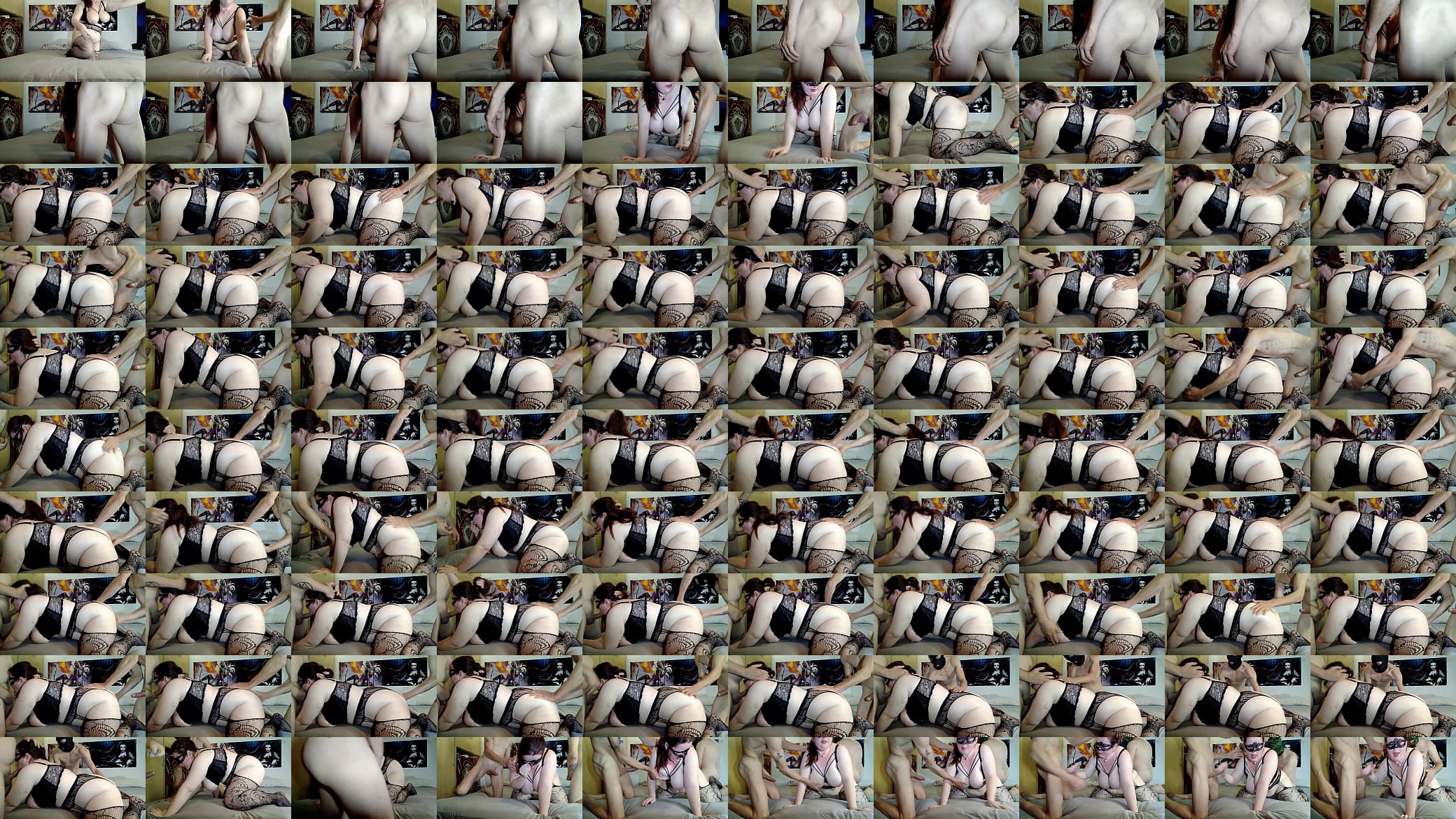 Huge bouncing titted slave girl gang banged HD 预览图