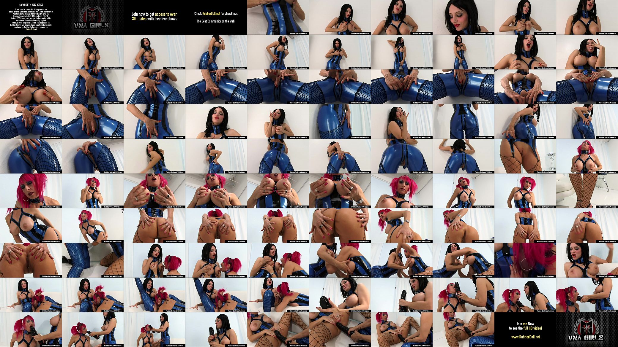 Rubberist RubberDoll Tongue Fucked By Raven Black! 预览图