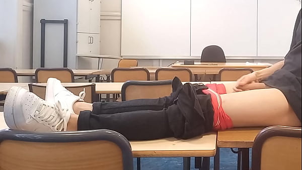 Download Video - After a hot striptease on the teacher's desk&comma; this horny French-Asian student takes out his dick at school and jerks off in a risky university classroom&comma; it's Jon Arteen the cheeky effeminate gay twink and her soft naked femboy butt