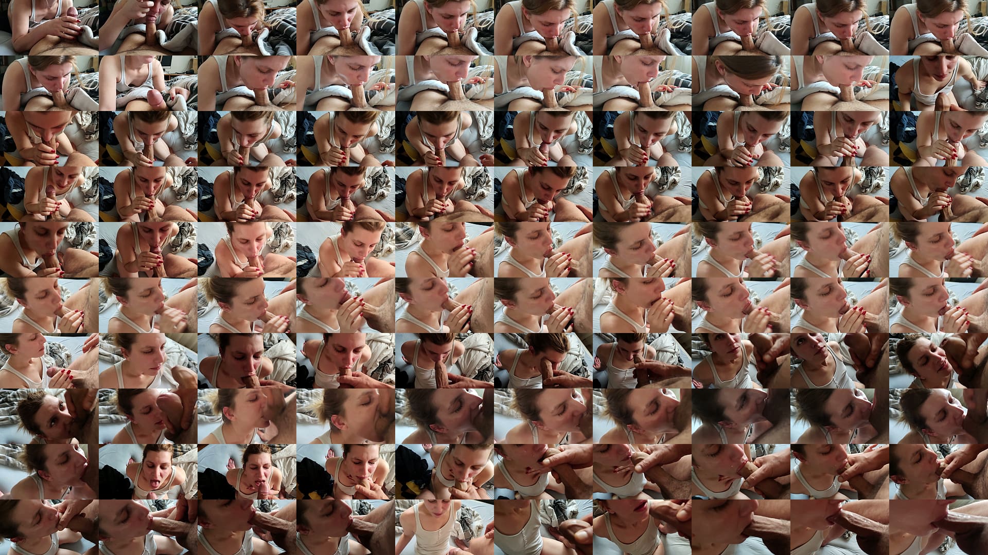 Real Homemade Blowjob Deepthroat Big Dick Cum in Mouth Swallow 预览图