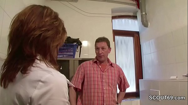German Skinny MILF Seduce to Fuck by Stranger