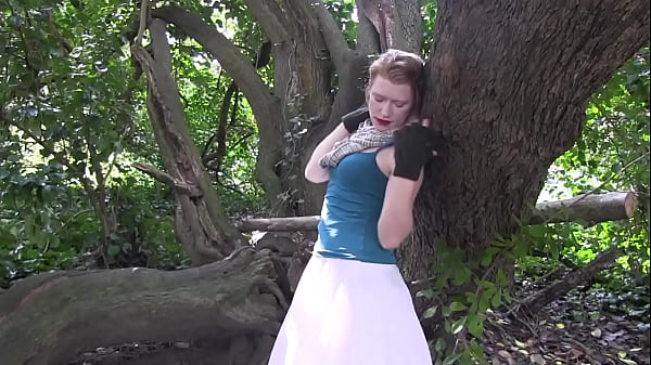 Madison Wears A Huge Tutu In Tree And Rubs Her Pussy