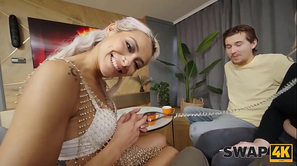 SWAP4K. Rough sex with Veronica Leal and submissive Vera Jarw at swap wives kinky party