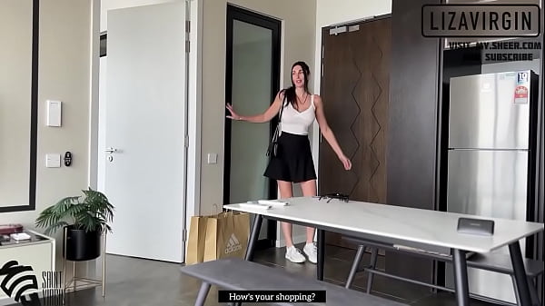 Stepmom got cum on her tits from stepson