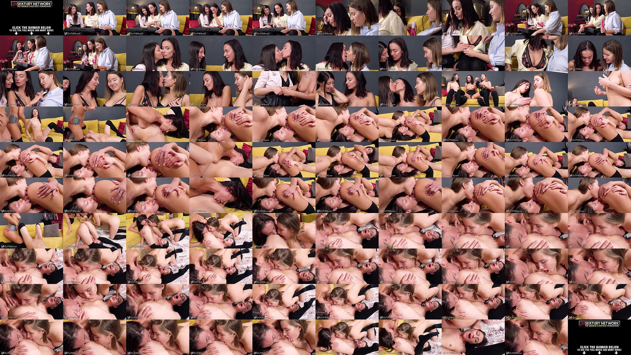 LEZ CUTIES - Lesbian Besties Trade In Their Instruments For Cunnilingus and Analingus! 预览图
