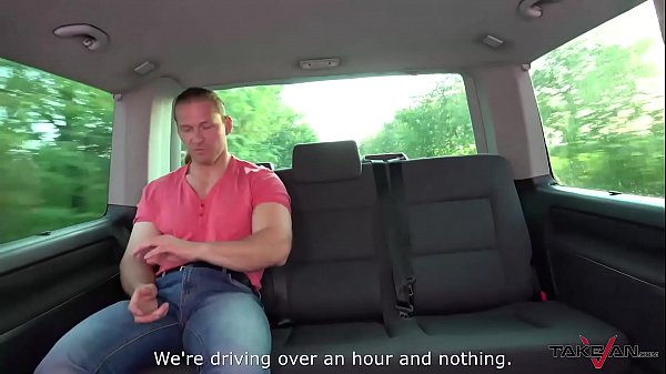 Pick-Up Minx Shakes her Butt and oozes out Cum in the Van