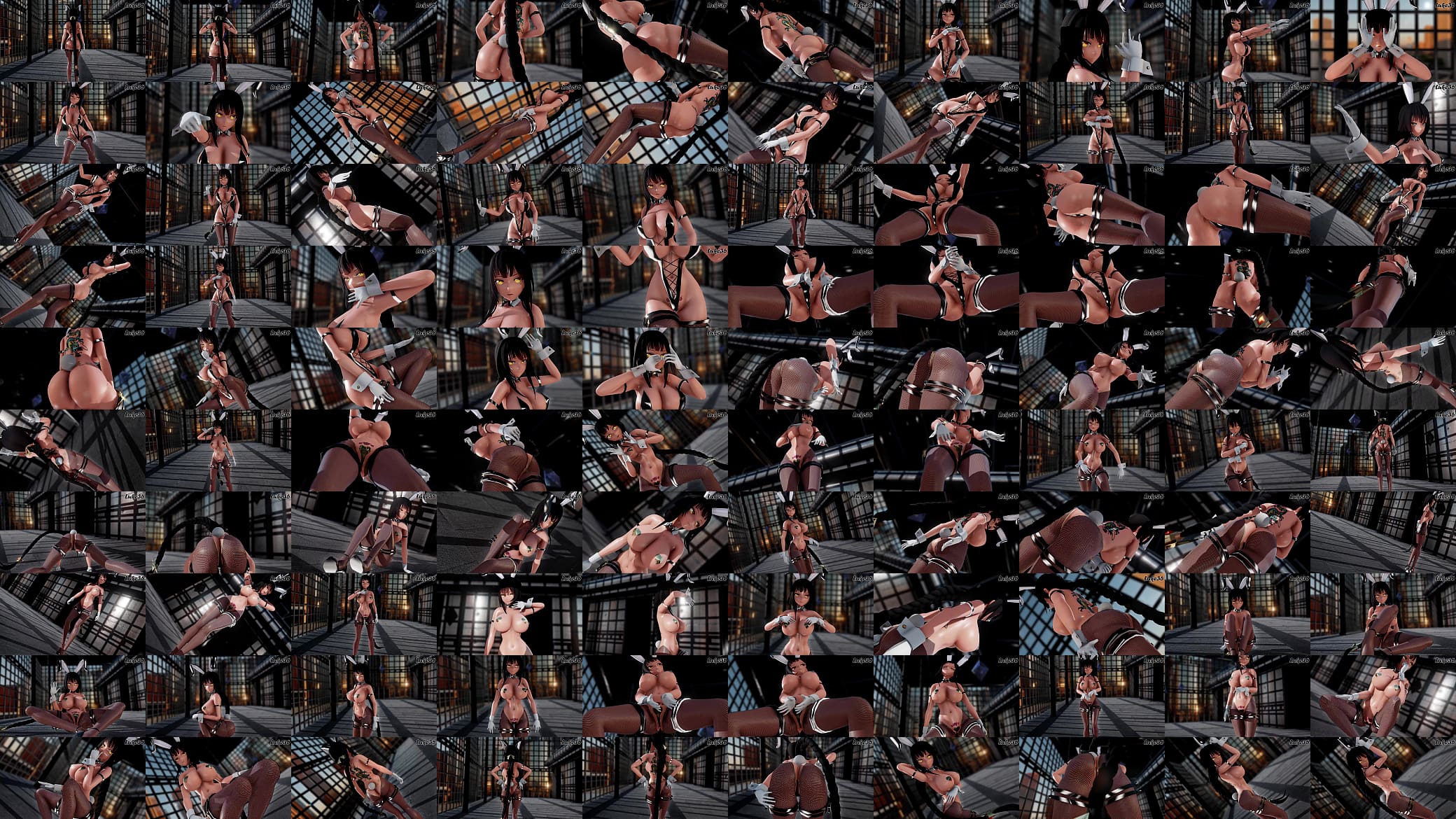 MMD Luke36 Kangxi Bunnies  Chocolate Cream LAYSHA  MMD R18 预览图