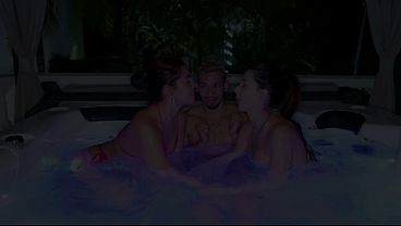 My Friend Shares Her Boyfriend With Me And We Fuck Hard In The Jacuzzi