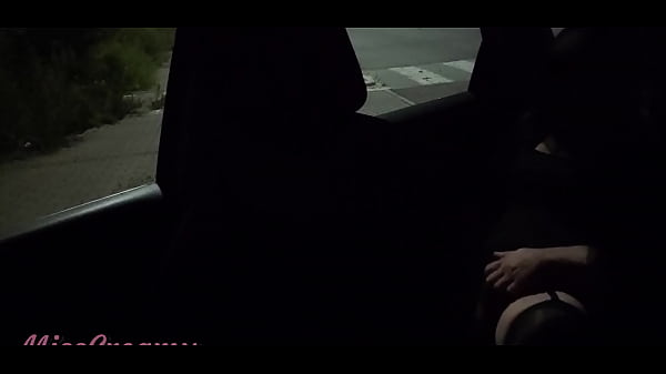 French Dogging - My wife in public parking squirts and fucks a voyeur - Caught by strangers - MissCreamy