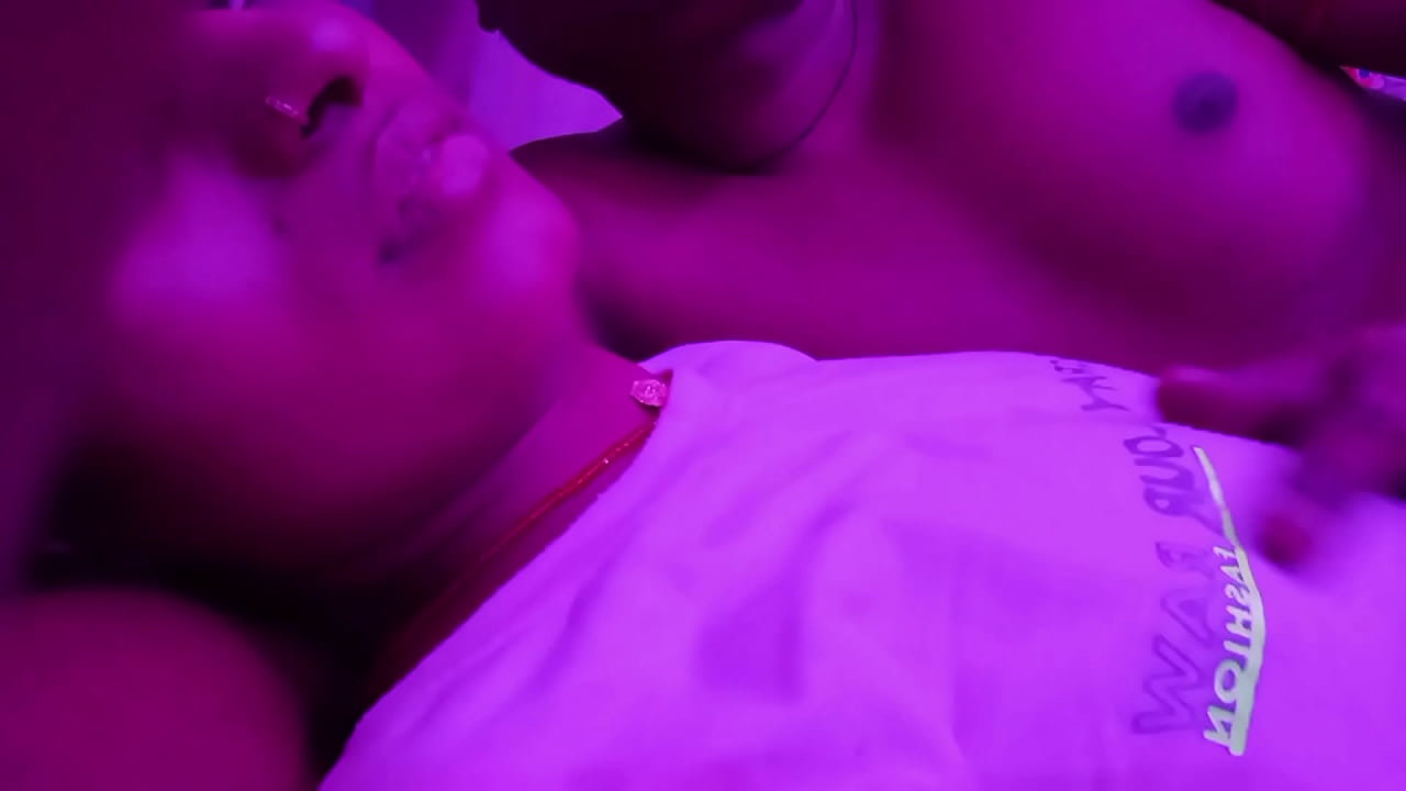 Horny indian wife giving hand massage to her young step son family therapy completed.