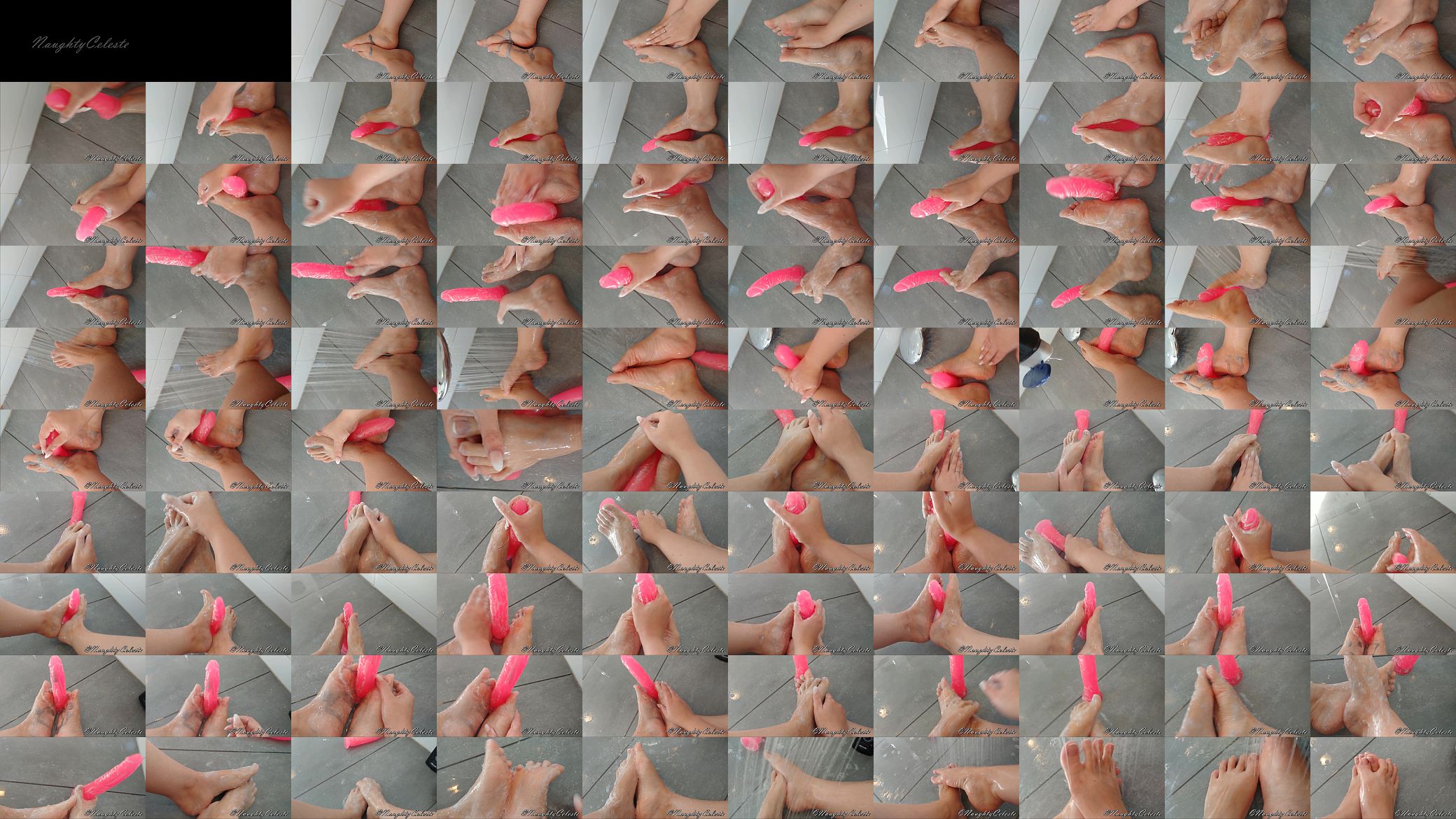 foot fetish with dildo in the shower JOI 预览图