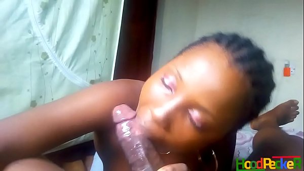 Amateur black teen sucking and getting an oral creampie.