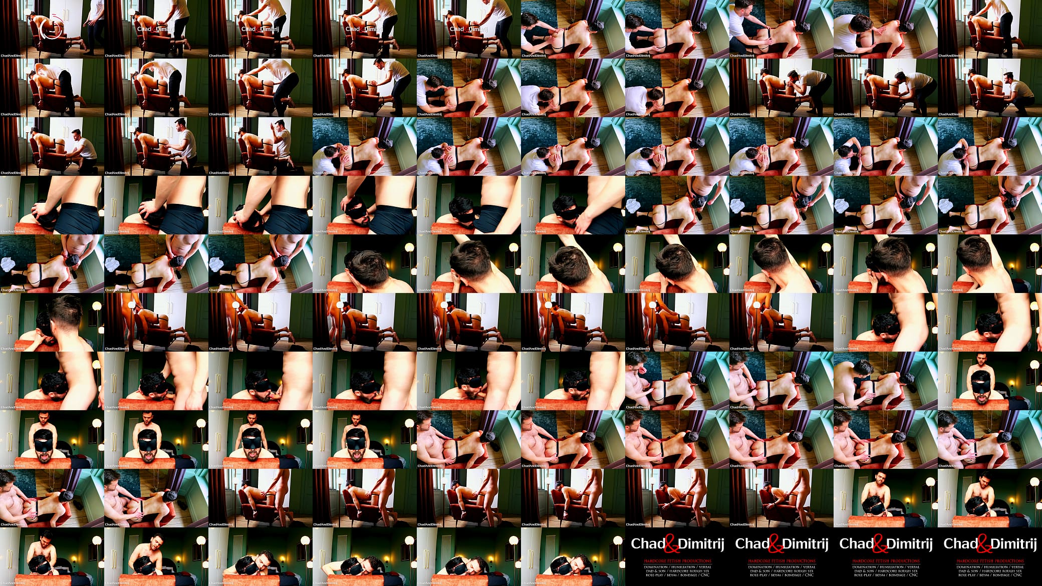 BDSM Tied to a Chair, Blindfolded, Big Dick Dom Top Rough Fucked my Big Ass Bareback 预览图