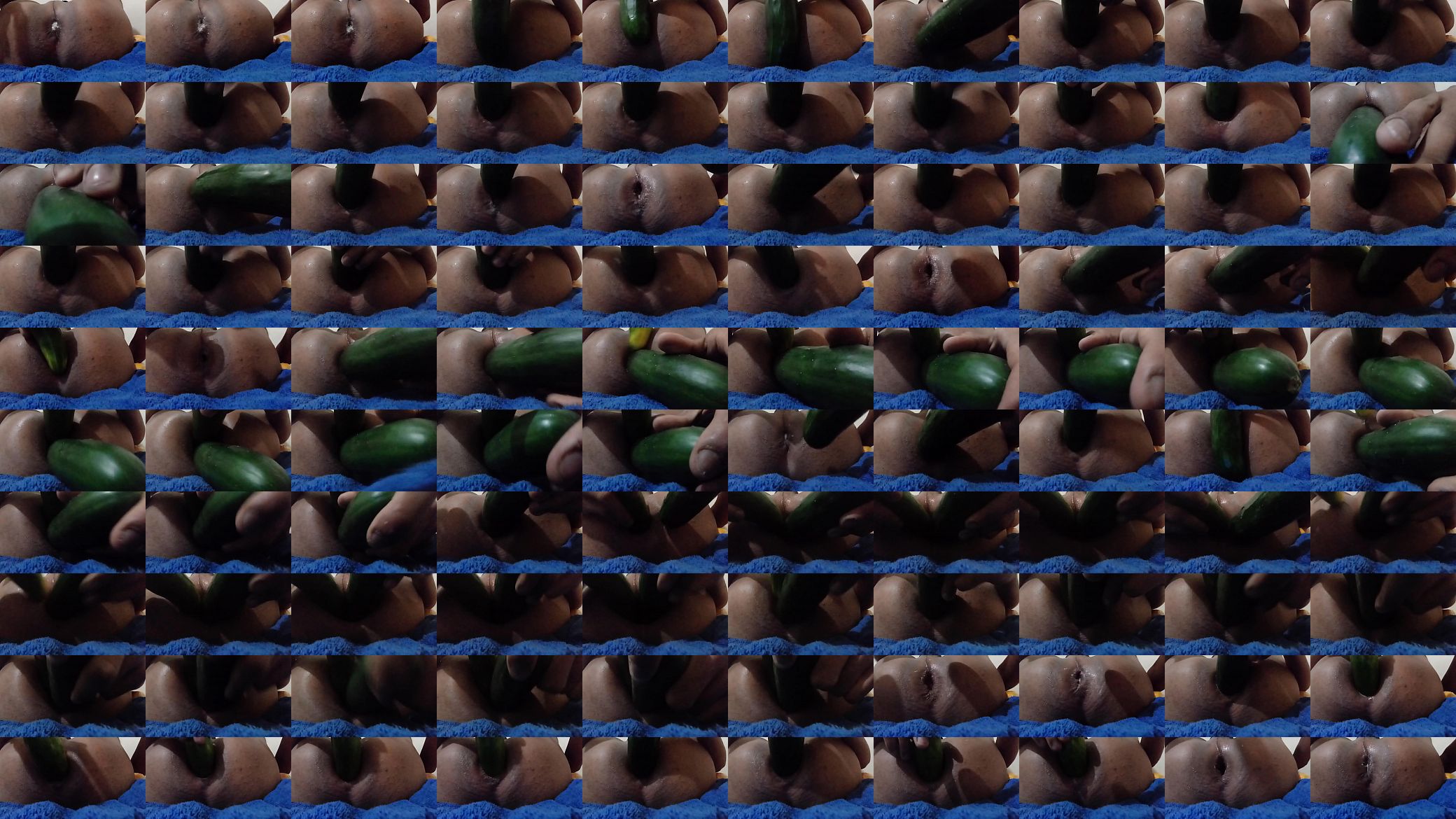 Double cucumber anal masturbation 预览图