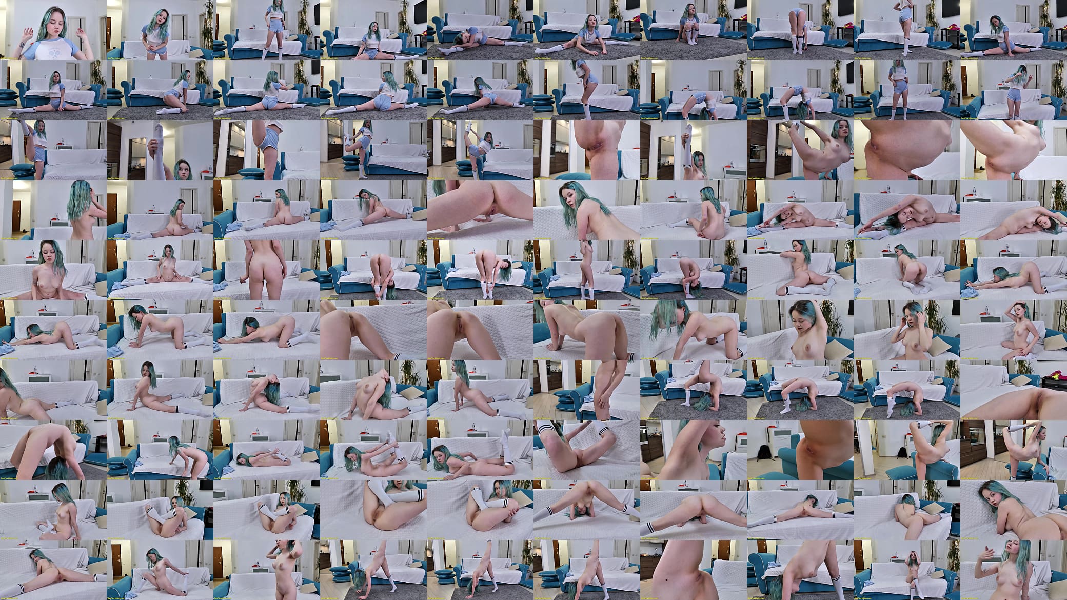 flexi stepsis first naked stretching video 预览图