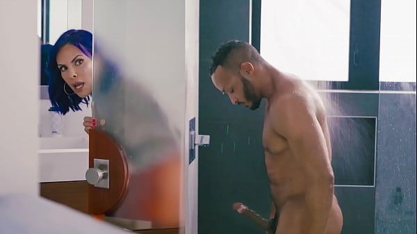 My trans stepmother catches me showering and se...