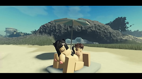 Download Video - Fucking my Roblox Catgirl at the Beach