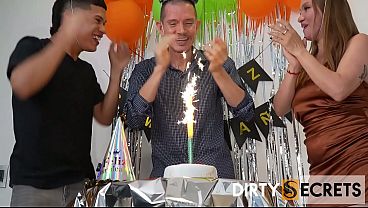 HANNAH MILLER FUCKS HER HUSBAND’S MUTE BEST FRIEND AT HIS BIRTHDAY PARTY AND HE CATCHES THEM.