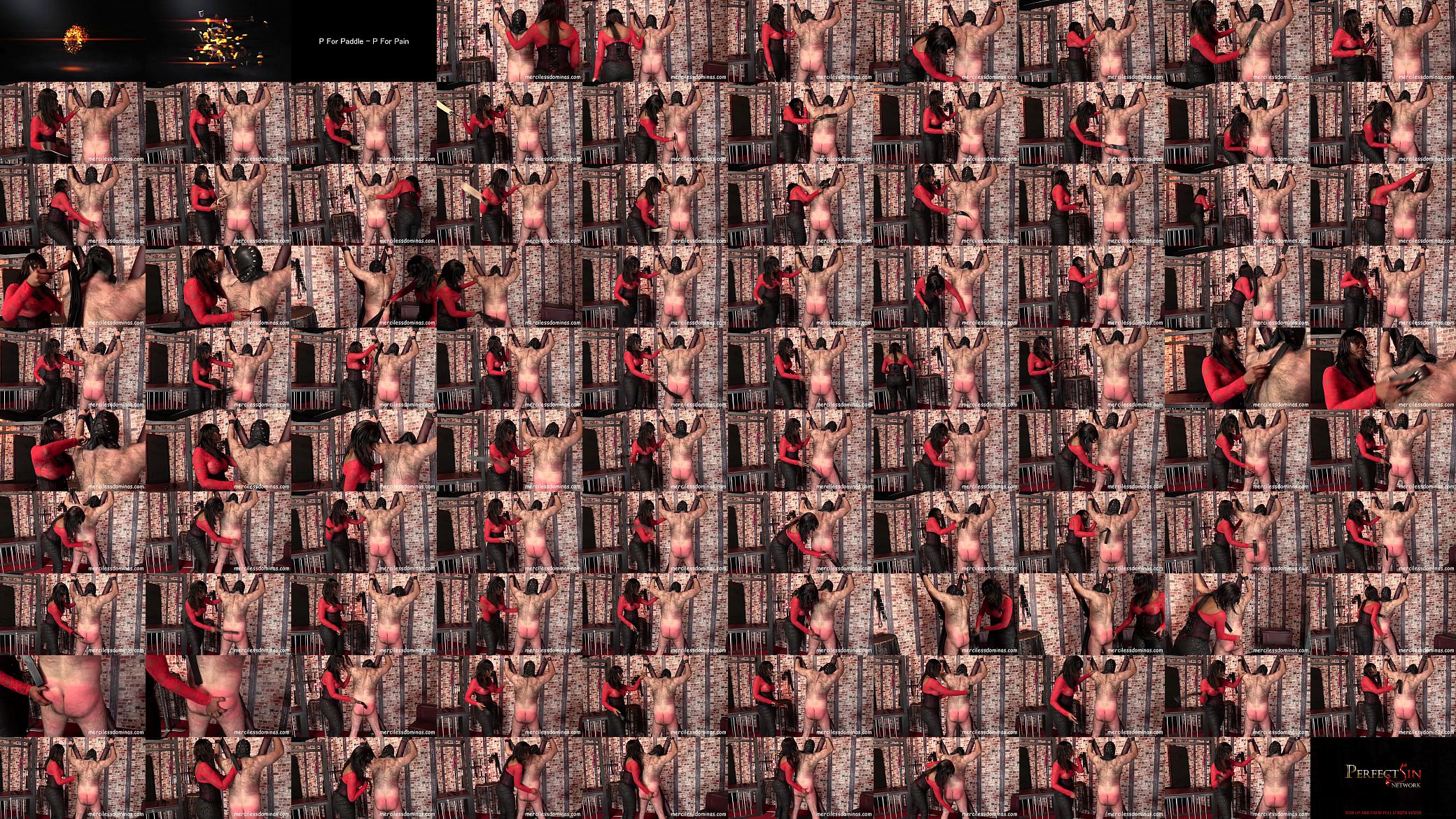 P For Paddle &ndash; P For Pain - Mistress Bounty Has no Mercy to her Slave 预览图