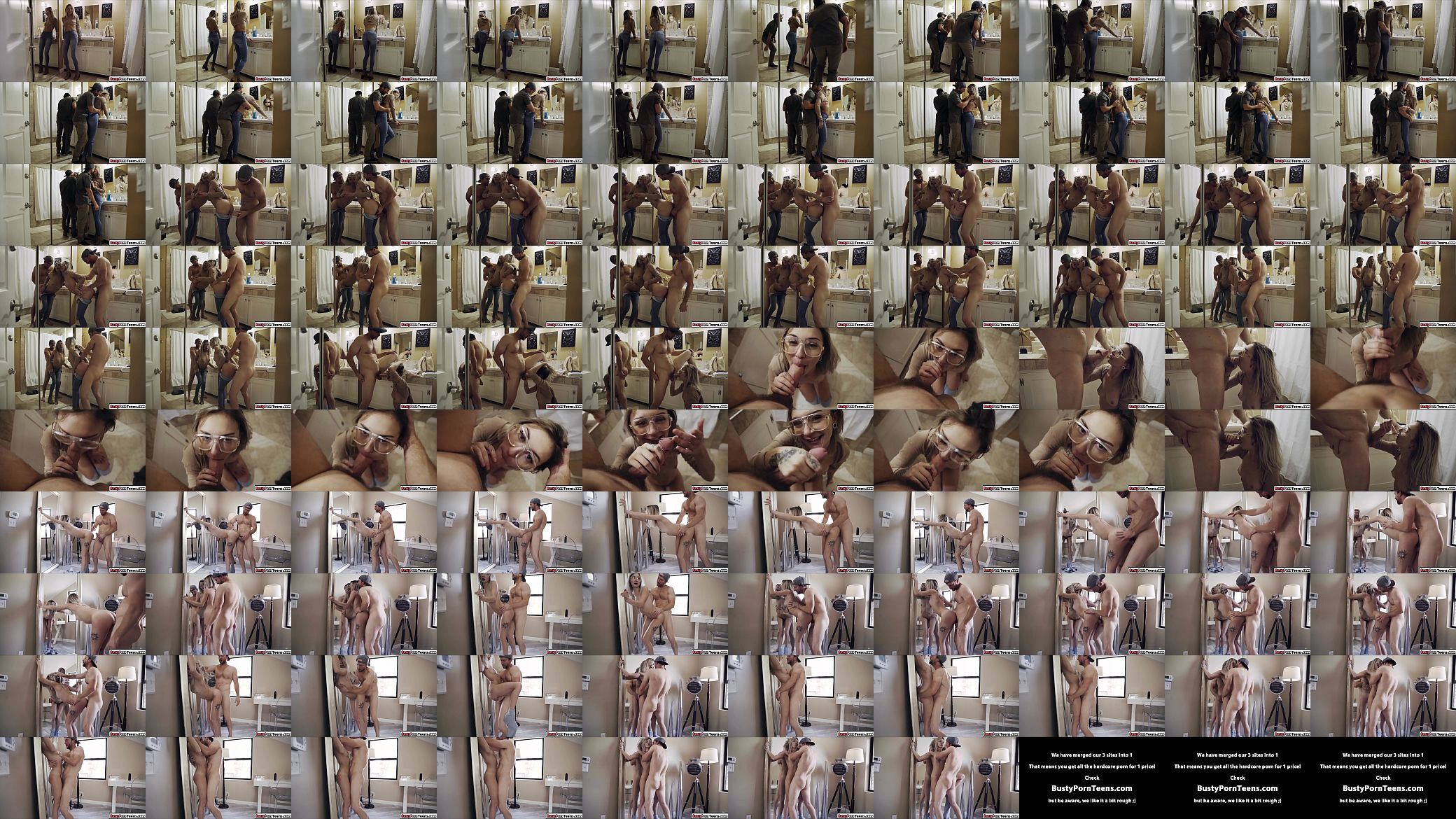 Blonde doggystyled n front of the mirror 预览图