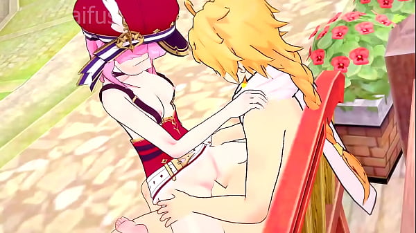 Charlotte Has Sex after getting Horny during an Interview - Genshin Impact Hentai