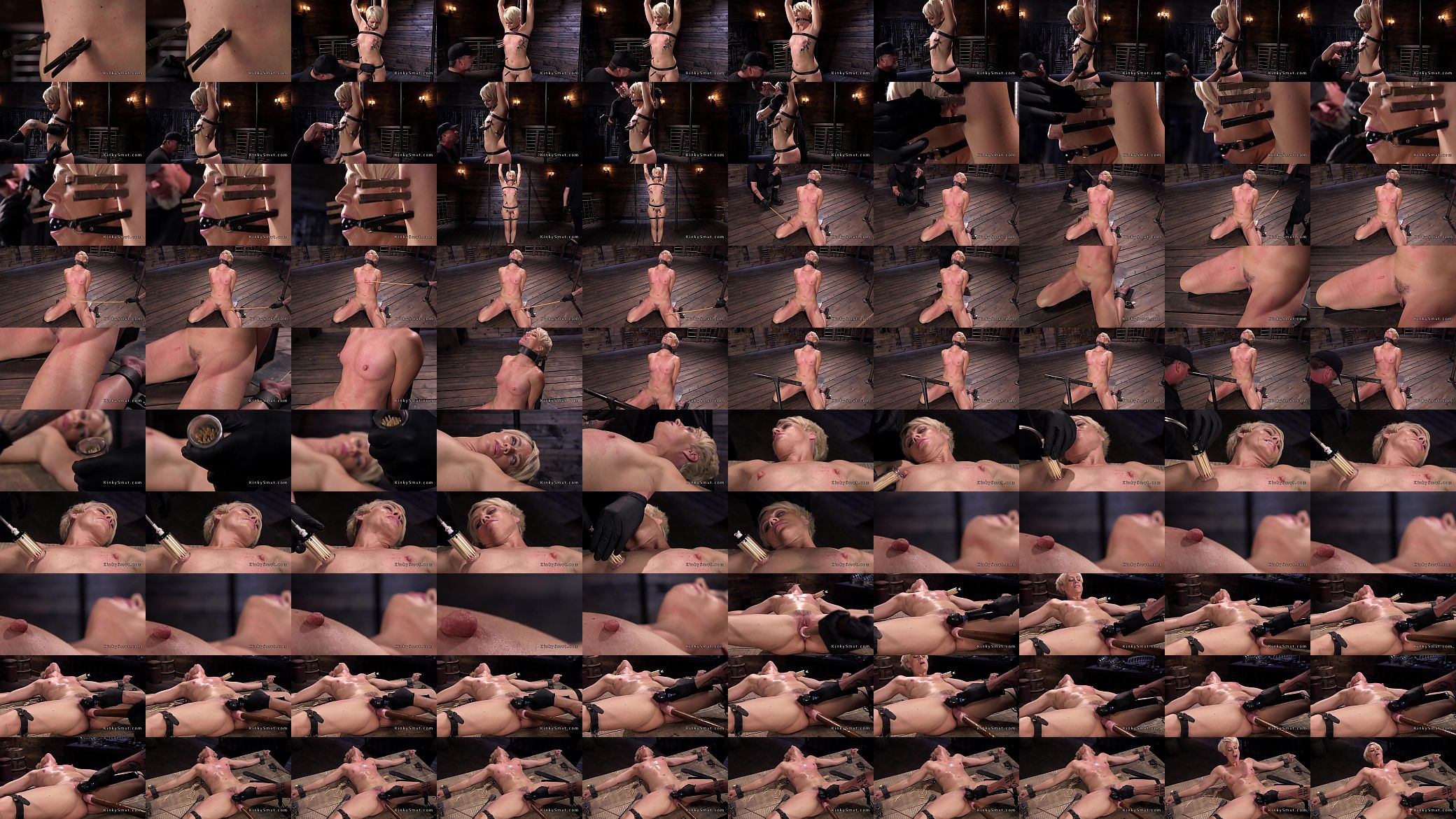Blonde gets nipples t. in bdsm 预览图