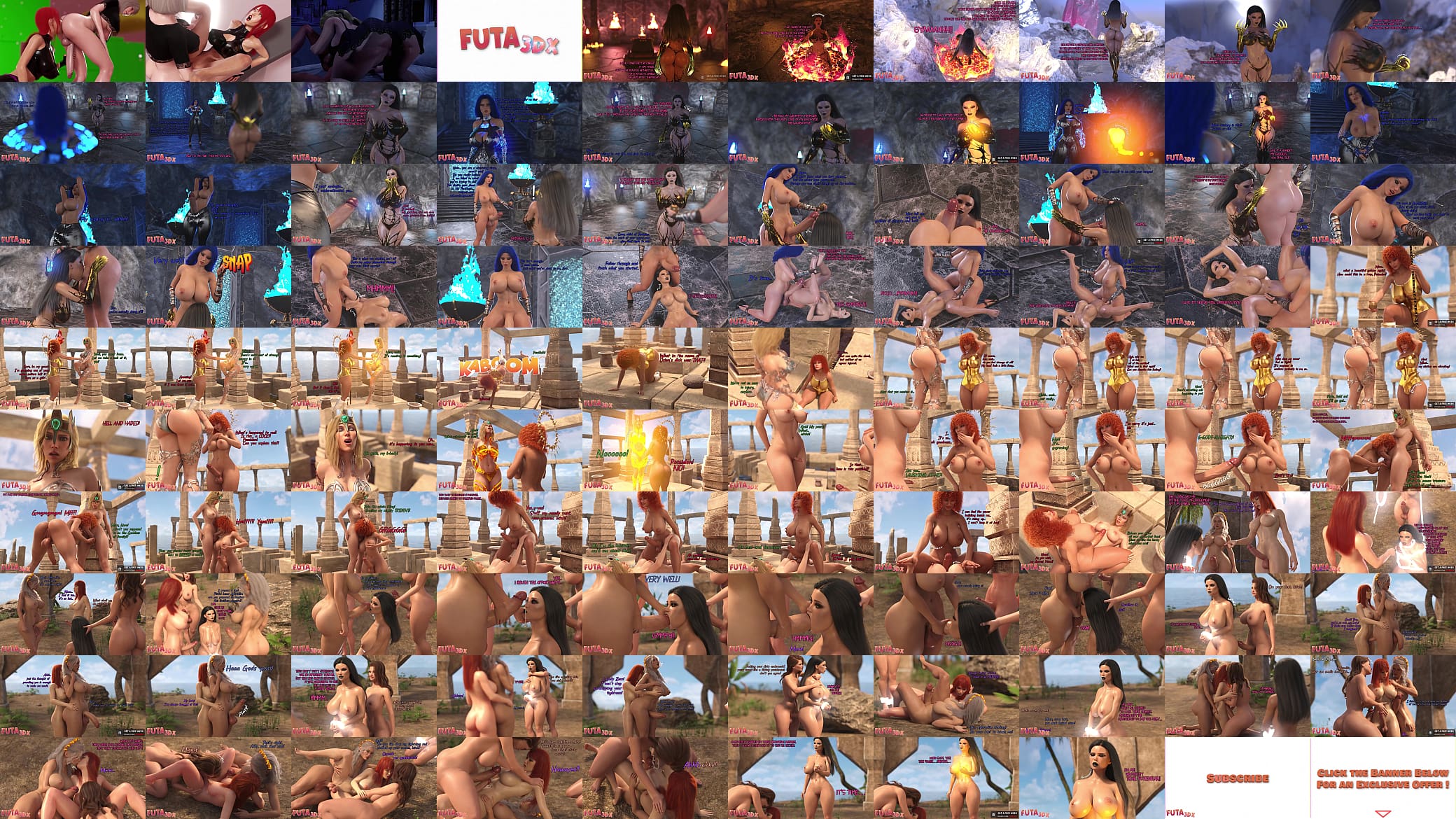Futa3dX - FUTA GODDESSES OF LUST &amp; POWER Fucking Hard - Comic 预览图