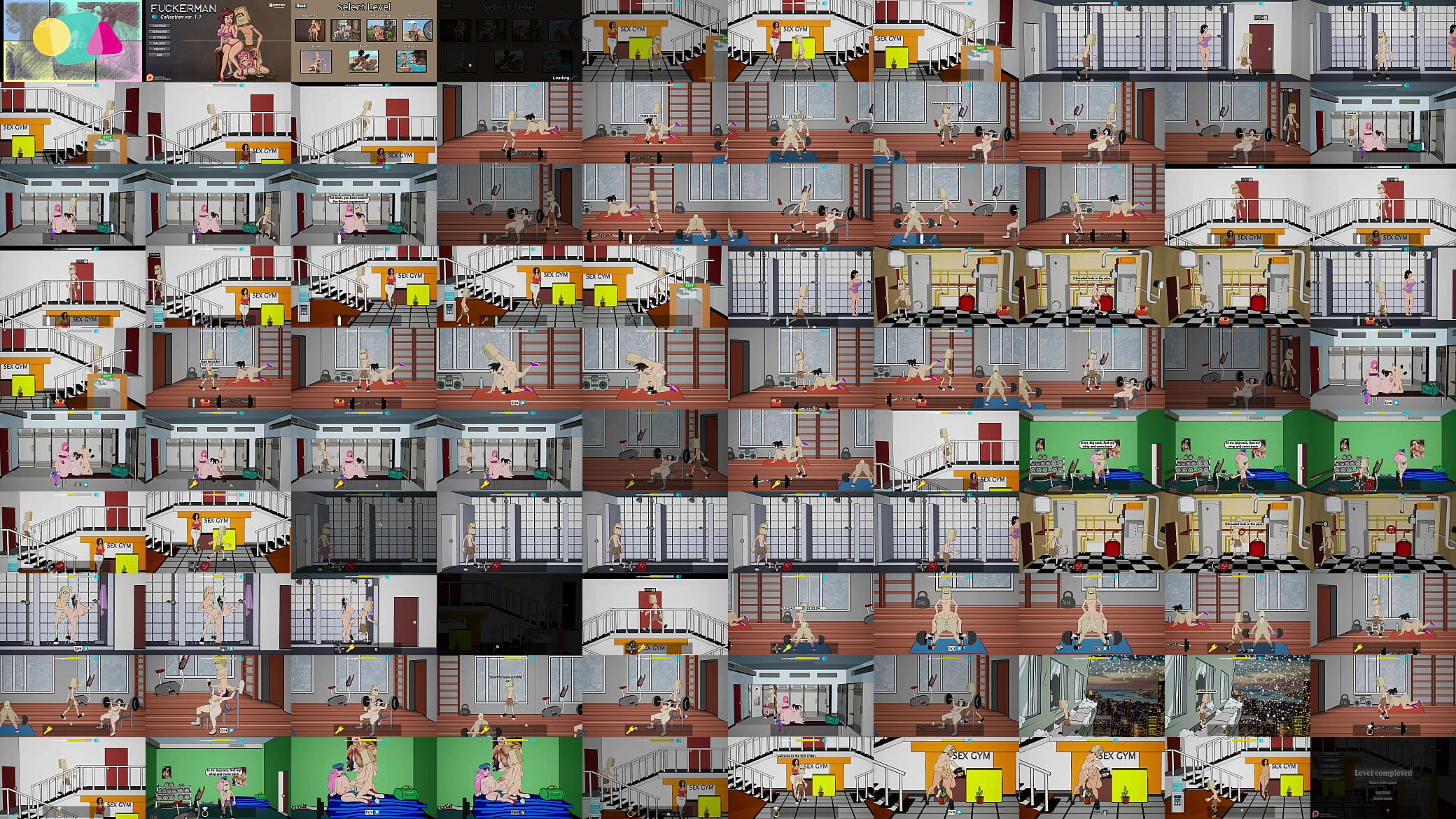 Sex Game 2D 3D Fuckerman 05 Sex Gym 预览图
