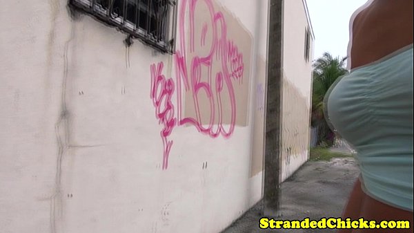 Hitching latina slut sucks drivers dick