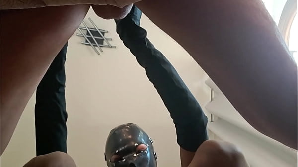 Preview Milf blowjob scene wearing lon black gloves, with oral creampie