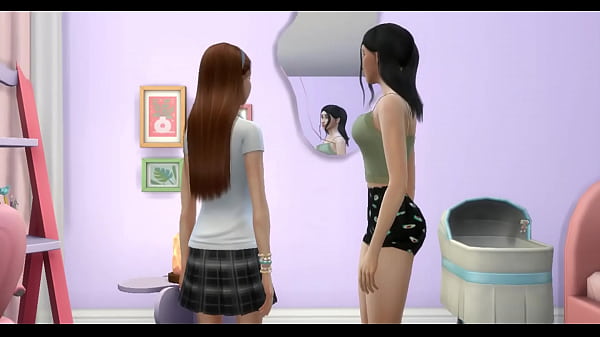 My  step-sister eats my pussy and I teach her how to suck daddy's penis